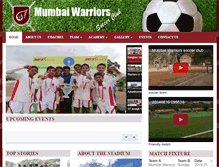 Tablet Screenshot of mumbaiwarriorssc.com